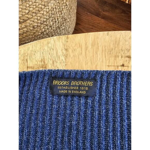 Brooks Brothers Vintage Relaxed Knit Sweater Size L Made in England - Picture 5 of 10